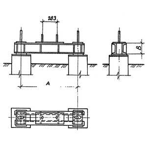 Ростверки двухсвайных фундаментов серии 3.407.9-146 фото 1